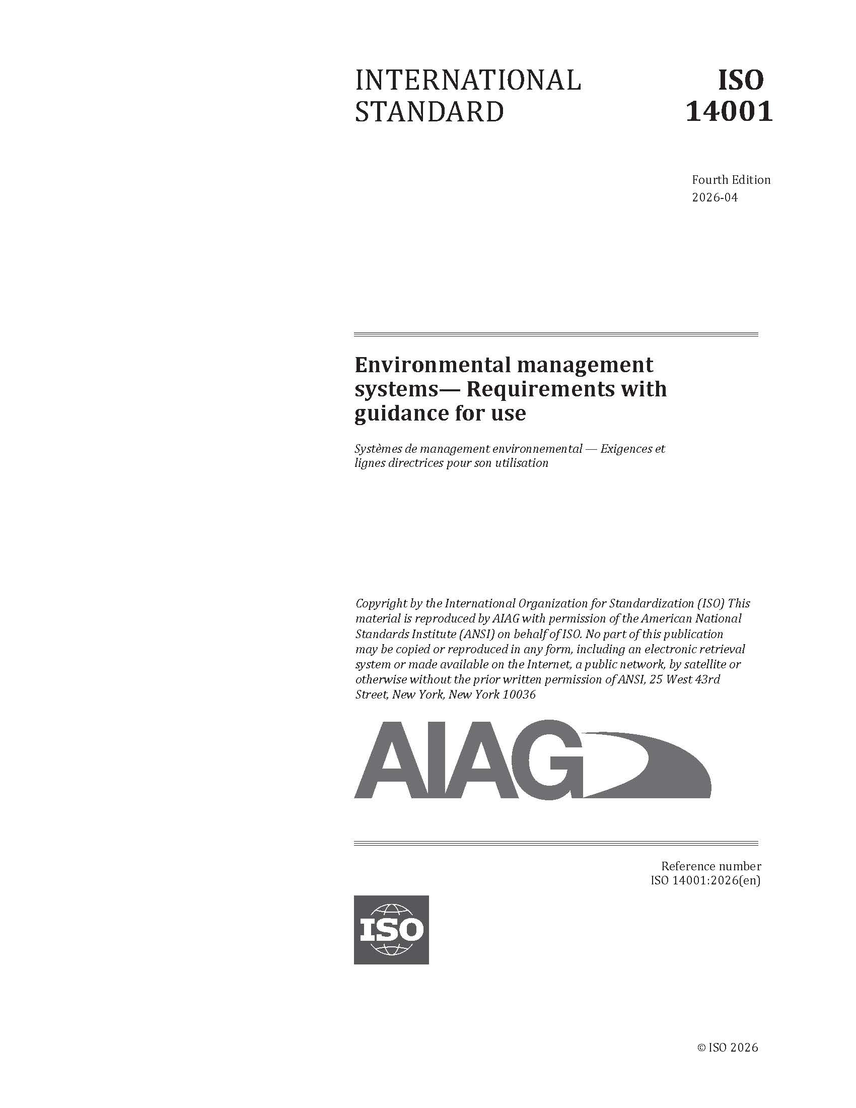 Náhled  Environmental Management Systems-Requirements With Guidance 1.4.2026