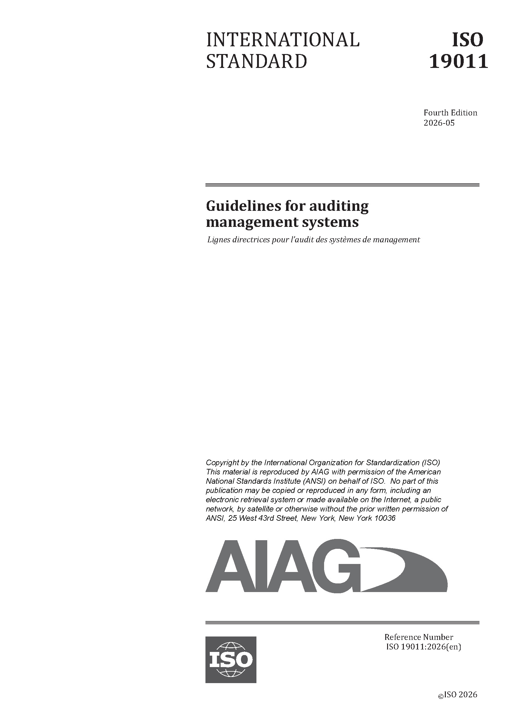Náhled  Guidelines for Auditing Management Systems 1.5.2026