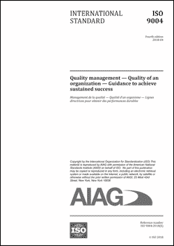Publikace AIAG Quality Management - Quality of an Organization 1.4.2018 náhled