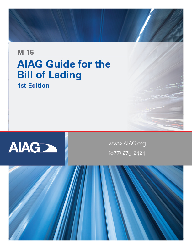 Publikace AIAG Standardized Bill of Lading 1.1.2008 náhled