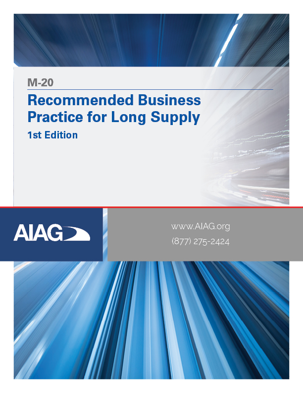 Publikace AIAG Recommended Business Practice for Long Distance Supply Chain 1.11.2010 náhled
