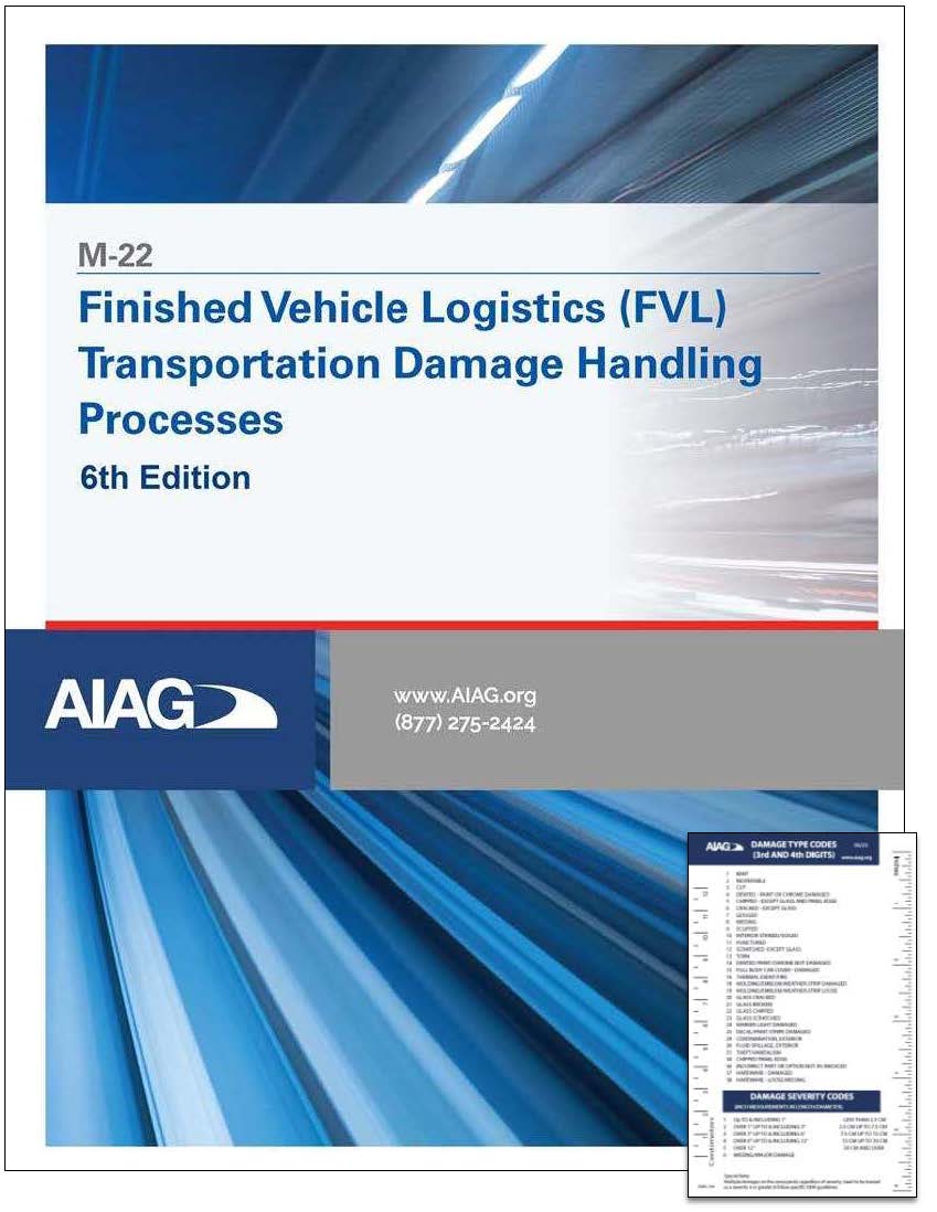 Publikace AIAG Finished Vehicle Logistics Transportation Damage Handling 1.6.2023 náhled