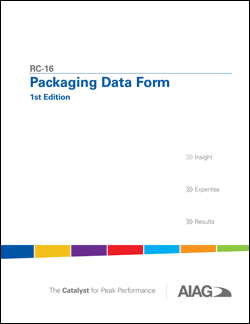 Publikace AIAG Packaging Data Form 1.4.2014 náhled