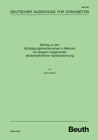 Publikace  DAfStb-Heft 583; Beitrag zu den Schädigungsmechanismen in Betonen mit langsam reagierender alkaliempfindlicher Gesteinskörnung 11.10.2010 náhled