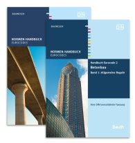 Náhled  Normen-Handbuch; Handbuch Eurocode 2 - Betonbau; Paket: Band 1 Allgemeine Regeln + Band 2 Brücken  Vom DIN konsolidierte Fassung 11.7.2013