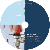 Publikace  DIN EN 806 ff. und DIN 1988 ff.; Technische Regeln für Trinkwasser-Installationen Sonderausgabe 10.7.2012 náhled