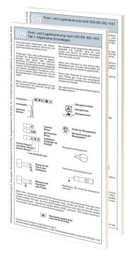 Form- und Lagetolerierung nach DIN EN ISO 1101; Paket: Teil 1 + Teil 2 Faltblätter mit Auszügen aus der Norm 19.1.2016