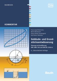 Publikace  DIN Media Kommentar; Gebäude- und Grundstücksentwässerung; Planung und Ausführung DIN 1986-100 und DIN EN 12056-4 5.12.2016 náhled