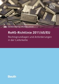 Publikace  DIN Media Praxis; RoHS-Richtlinie 2011/65/EU; Rechtsgrundlagen und Anforderungen in der Lieferkette 3.11.2017 náhled