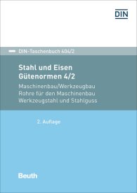 Publikace  DIN-Taschenbuch 404/2; Stahl und Eisen: Gütenormen 4/2; Maschinenbau/Werkzeugbau Rohre für den Maschinenbau, Werkzeugstahl und Stahlguss 17.2.2017 náhled