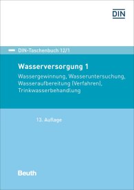Publikace  DIN-Taschenbuch 12/1; Wasserversorgung 1; Wassergewinnung, Wasseruntersuchung, Wasseraufbereitung (Verfahren), Trinkwasserbehandlung 1.10.2018 náhled