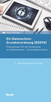 Publikace  DIN Media Pocket; EU-Datenschutz-Grundverordnung (DSGVO); Praxiswissen für die Umsetzung im Unternehmen - Schnellübersichten 16.5.2018 náhled