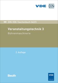 Publikace  DIN-VDE-Taschenbuch 342/3; Veranstaltungstechnik 3; Bühnenmaschinerie 29.4.2019 náhled