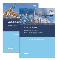 Publikace  DIN Media Recht; VOB/A + VOB/B 2019; Kommentare für die Bau- und Vergabepraxis Paket 7.11.2019 náhled