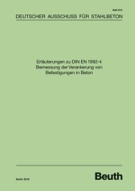 Publikace  DAfStb-Heft 615; Erläuterungen zu DIN EN 1992-4 Bemessung der Verankerung von Befestigungen in Beton 21.5.2019 náhled