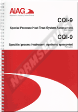 Publikace  CQI 9. Speciální proces: Hodnocení tepelného zpracování. 1.9.2012 náhled