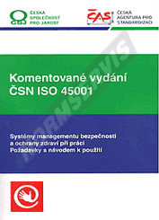 Náhled  Komentované vydání ČSN ISO 45001. Systémy managementu bezpečnosti a ochrany zdraví při práci. Požadavky s návodem k použití. 1. vydání 1.11.2018