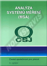 Publikace  MSA - Analýza systémů měření - 4. vydání 1.7.2011 náhled