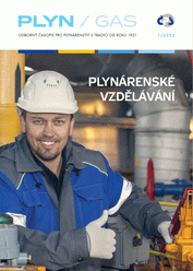 Náhled  PLYN/GAS Odborný časopis pro plynárenství s tradicí od roku 1921. 1/2022 Plynárenské vzdělávání 1.3.2022