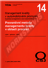 Publikace  VDA 14 - Preventivní metody managementu kvality v oblasti procesů - 1. vydání 1.1.2009 náhled